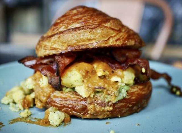 Croissant Breakfast Sandwich.
